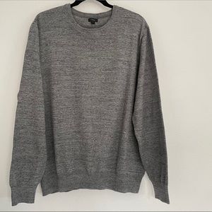 J. Crew Gray Rugged Cotton Crewneck Sweater Sweatshirt